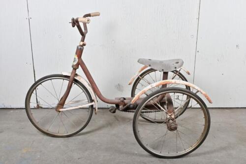 TRICYCLE: A circa 1950s rustic child's tricycle