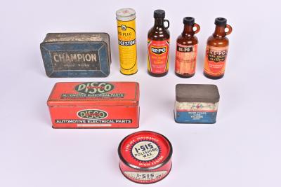 CHAMPION: Eight assorted tins and bottles