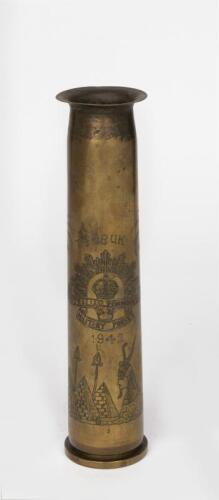 TRENCH ART: TOBRUK AUSTRALIAN COMMONWEALTH MILITARY FORCE 1942, 26cm high