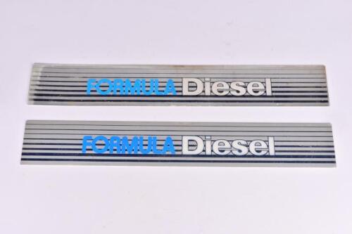 PETROL PUMP: Two Formula Diesel Perspex insert sides plus a petrol pump metal panel (model unknown)