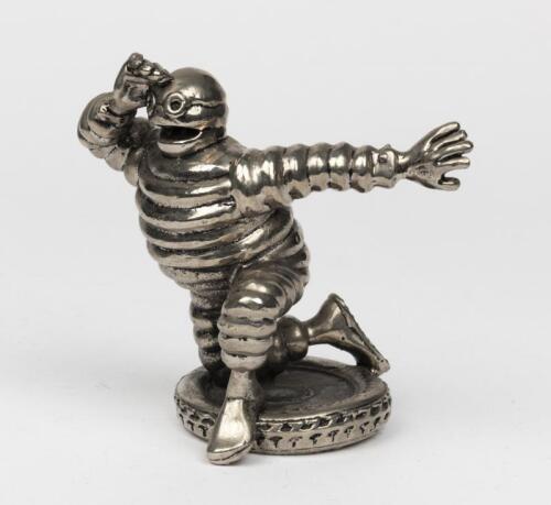 MICHELIN: A reproduction solid metal figure of Bibendum after the original car mascot from the 1920s