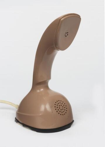 TELEPHONES: An Ericsson Ericofon mushroom colour rotary dial telephone, Swedish late 1950's