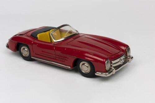 MERCEDES: A 1950s Japanese tin friction toy of a Mercedes Benz 300 SL 2-door Roadster