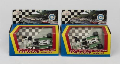 ALAN JONES: Two 1:43 scale models of a Williams FW 07 by Yakon