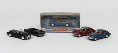 MG: A collection of five 1970s 1:43 die-cast scale model toys of MG's