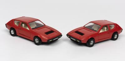 LOTUS: Two 1:36 scale model toys of a Lotus Elite by Corgi