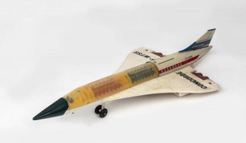 CONCORDE: A large Japanese battery operated plastic model of a Concorde F-WTSS by Alps (52cm long)