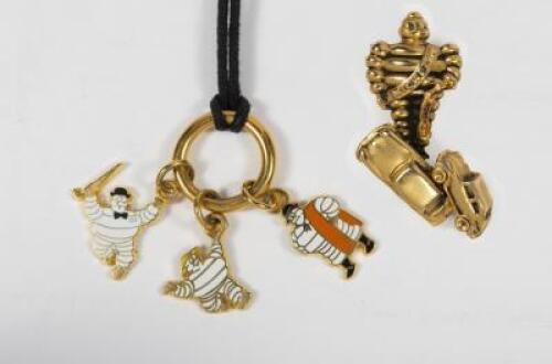 MICHELIN: Two Michelin jewellery items. Brooch and necklace