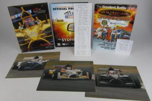 SYDNEY: Three Sydney race programmes including; &lsquo;2013 Sydney 500&rsquo; (with 50+ driver signatures)