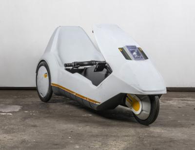 SINCLAIR C5: A 1985 Sinclair C5 250 watt electrically assisted pedal cycle by Sir Clive Sinclair