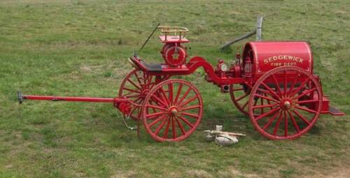 1890 WATEROUS HORSE DRAWN FIRE PUMP