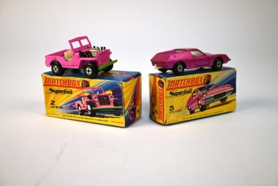 MATCHBOX: Two circa 1970s Matchbox Superfast die-cast model toys in original boxes