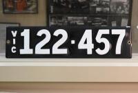 VIC 122-457: VICTORIAN HERITAGE CAR REGISTRATION PLATES &lsquo;122-457&rsquo;