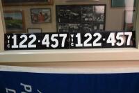VIC 122-457: VICTORIAN HERITAGE CAR REGISTRATION PLATES &lsquo;122-457&rsquo; - 2
