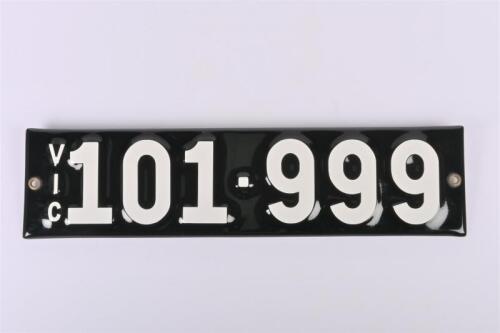 VIC 101-999: VICTORIAN HERITAGE CAR REGISTRATION PLATES &lsquo;101-999&rsquo;