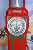 PETROL PUMP: An impressive and large Gilbert & Barker T8 "THEMIS " manual petrol pump in Texaco livery, circa 1930's (309cm tall) - 4