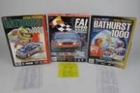 BATHURST: Three sequential Bathurst 100 signed programmes (with 47+ driver signatures)