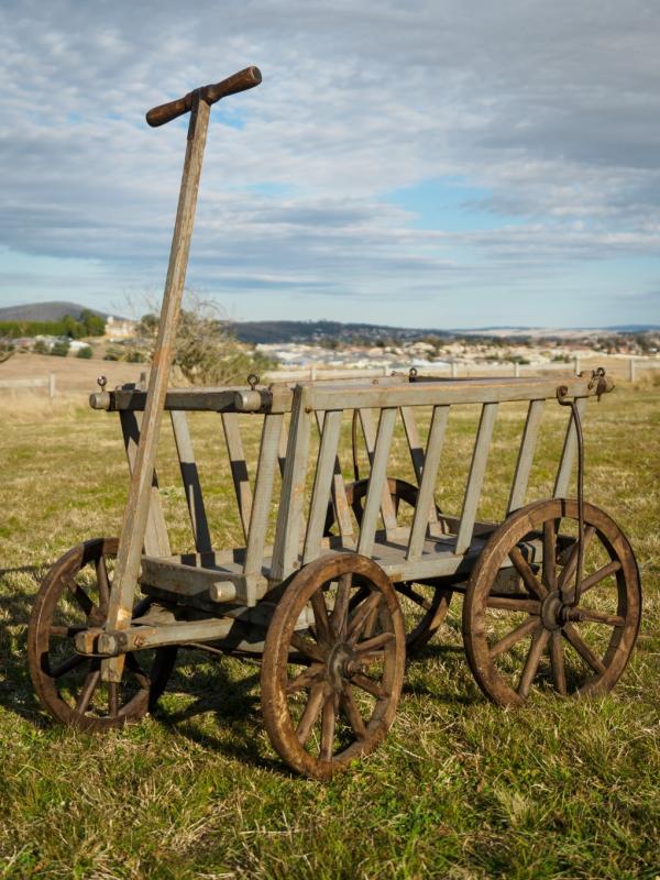A HANDDRAWN FRENCH MARKET WAGON, 1880s Price Estimate 800 1200