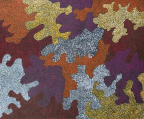 KALTJITI SCHOOL, Untitled 2013, synthetic polymer on canvas, 101 x 121.5cm