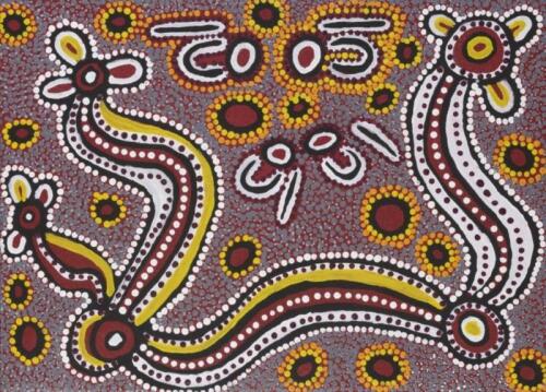 ARTIST UNKNOWN, Untitled 2009, synthetic polymer paint on linen, 51 x 70cm