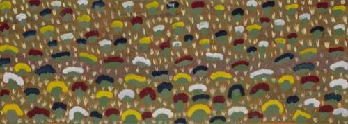 TJANGILI GEORGE, Untitled 2007, synthetic polymer on canvas, 30 x 80cm