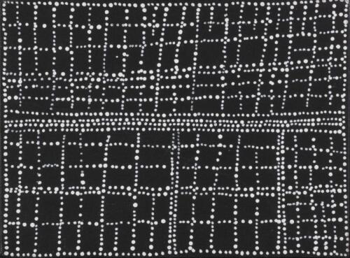DOROTHY ROBINSON NAPANGARDI (CIRCA 1956-2013), Salt on Mina Mina 2004, synthetic polymer on linen , 23 x 31cma