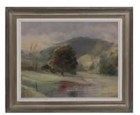 RODERICK JERARD, Late Afternoon Yarram, oil on board, signed lower right: Rodrick Jerard, 37 x 47cm
