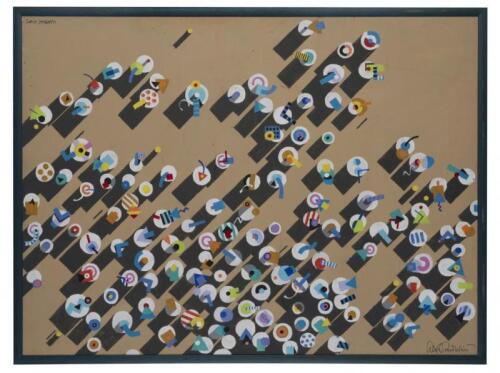 ALEXANDER STITT, Cubist Seashells, oil on canvas, signed lower right: signed lower right: Alexander Stitt , 75 x 105cm