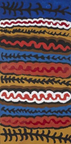 IWANA (ANTJAKITJA) KEN (BORN 1937), Untitled 2003, synthetic polymer paint on linen, 101 x 50cm