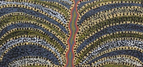 IWANA (ANTJAKITJA) KEN (BORN 1937), Untitled 2010, synthetic polymer paint on linen, 101 x 50cm