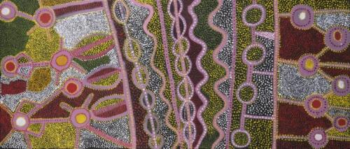 WITJITI GEORGE , Untitled 2009, synthetic polymer on linen, 66 x 52.5cm