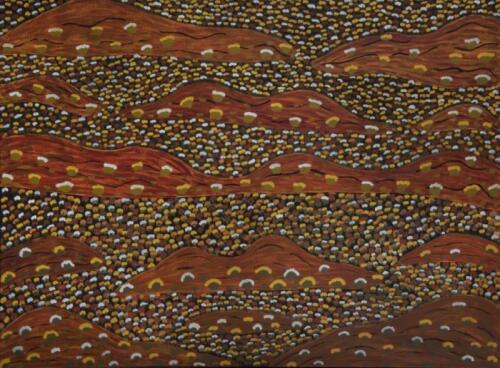 WITJITI GEORGE , Untitled 2009, synthetic polymer on linen, 66 x 52.5cm