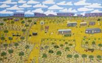 MARIE SHILLING (BORN 1947), Community (Untitled), synthetic polymer on linen, 55 x 136.5cm