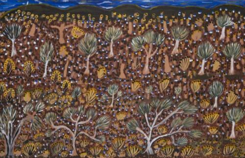 IWANA (ANTJAKITJA) KEN (BORN 1937), Untitled 2006, synthetic polymer on linen,66 x 101cm