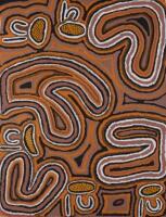 IWANA (ANTJAKITJA) KEN (BORN 1937), Untitled, synthetic polymer on canvas, 76 x 88.5cm , Kaltjiti Artists catalogue number: KAL IKE 6120P