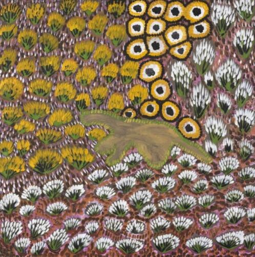 IWANA (ANTJAKITJA) KEN (BORN 1937), Untitled 2010, synthetic polymer paint on canvas, 77 x 76cm