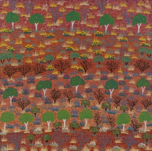 ARTISTS OF AMPILATWATJA , Triptych (Untitled) 2008, synthetic polymer on canvas , 40 x 40cm each (120cm wide overall)