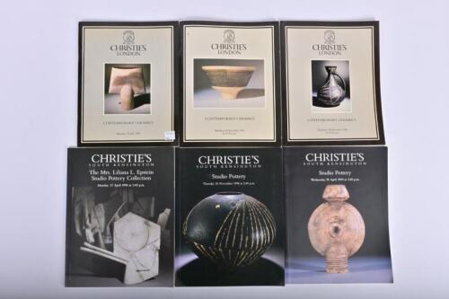 CERAMICS: A collection of contemporary and studio ceramic Christie's auction catalogues