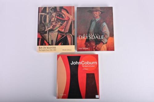 AUSTRALIAN ARTISTS: Three large hardcover books on Russell Drysdale, Roy De Maistre and John Coburn