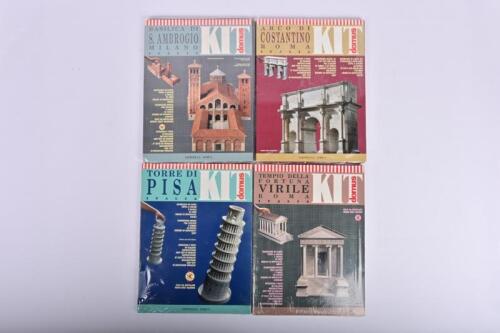 ARCHITECTURAL: A collection of four architectural paper model kits