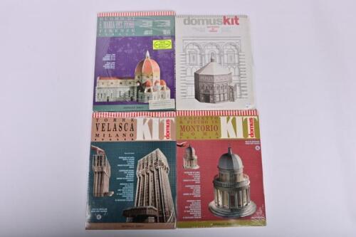 ARCHITECTURAL: A collection of four architectural paper model kits