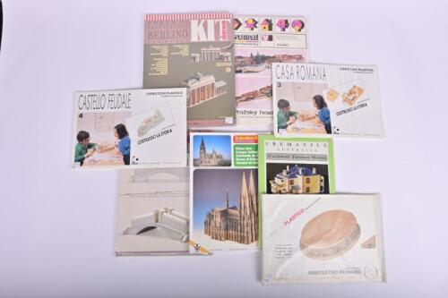 ARCHITECTURAL: A collection of eight architectural paper model kits