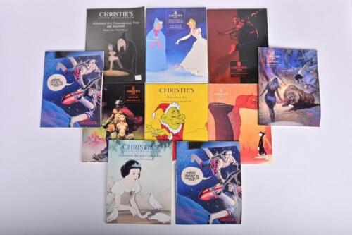 ANIMATION: A collection of Christie's auction catalogues featuring animation art, comics and associated items
