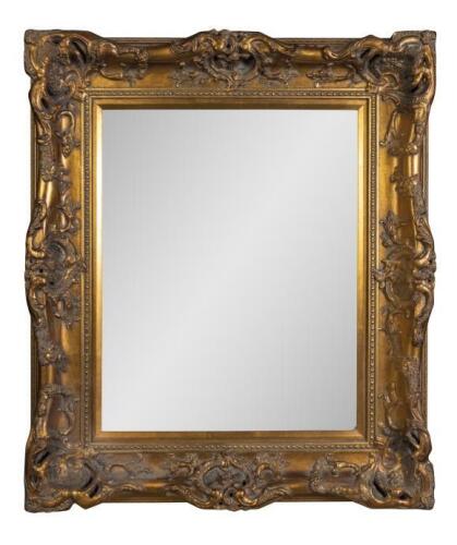 MIRROR: A Louis XIV style gilt framed mirror, 107 x 91