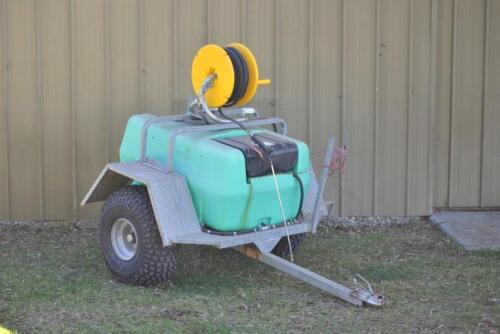 SPRAYER: A Rapid Spray sprayer with trailer attachment *(see note)