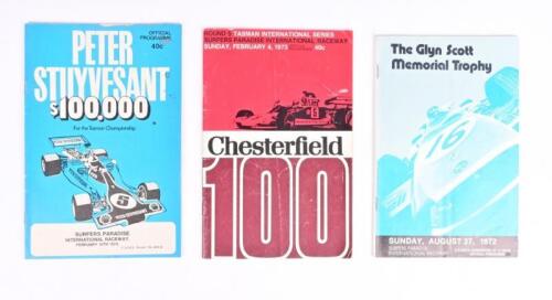 SURFERS PARADISE: Three Surfers Paradise International Raceway Official Programmes