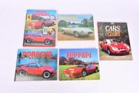 SPORTS CARS: Six hardcover books detailing various marques