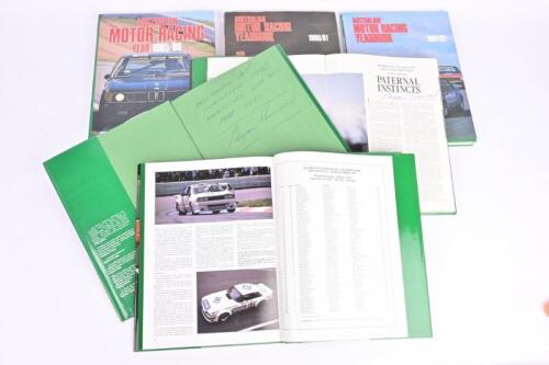 MOTOR SPORT: Six editions of 'AUSTRALIAN MOTOR RACING YEARBOOK' two volumes signed by Bryan Thomson