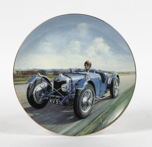 RILEY: A Coalport china limited edtion plate featuring the Brookland Nine