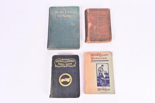 ANTIQUE BOOKS: Four antique books relating to Cycling, Motorcycling, Automotives and Mechanics